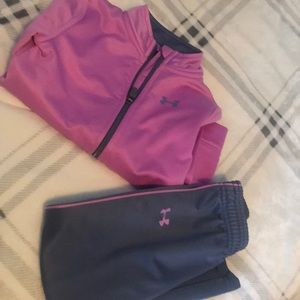 Girls size 3t under armour tracksuit